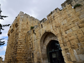 Fototapeta na wymiar Tower of David in old Jerusalem.