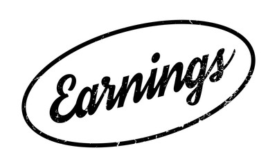 Earnings rubber stamp. Grunge design with dust scratches. Effects can be easily removed for a clean, crisp look. Color is easily changed.