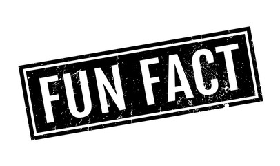 Fun Fact rubber stamp. Grunge design with dust scratches. Effects can be easily removed for a clean, crisp look. Color is easily changed.