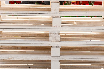 Detailed closeup of wooden pallets