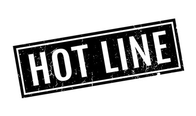 Hot Line rubber stamp. Grunge design with dust scratches. Effects can be easily removed for a clean, crisp look. Color is easily changed.
