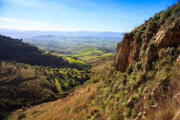 View of sicilian countryside