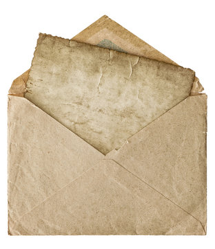 Used paper post mail envelope letter postcard