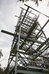 Iron frame on a sunny day