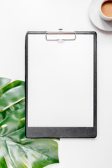 set for business strategy on table background top view space for text space for text