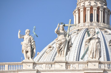 Fototapeta na wymiar St. Peter's Christ Statue