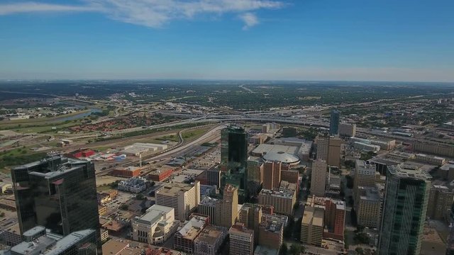 Aerial Texas Fort Worth September 2016 4K