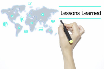 Hand writing lessons learned with virtual screen