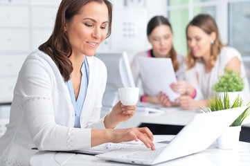 Portrait of a pleasant business woman 