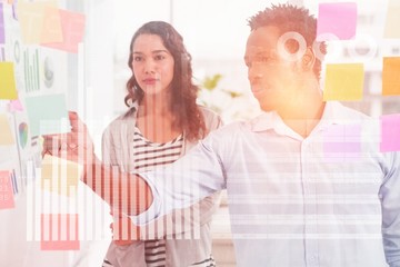 Composite image of blue data