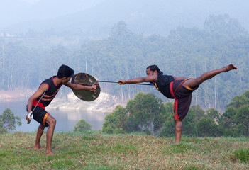 Kalarippayattu Martial Art in Kerala, India