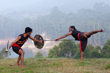 Kalarippayattu Martial Art in Kerala, India