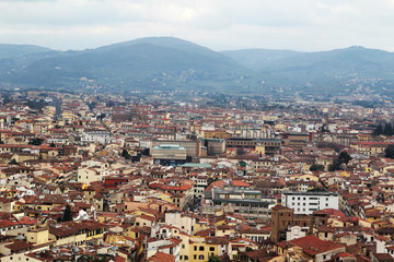 Panorama of Florence opening from Campanile Tower