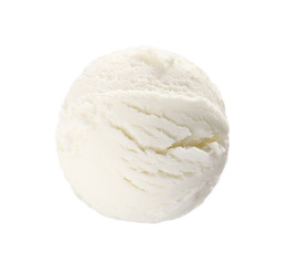 Ice-cream ball, isolated on white