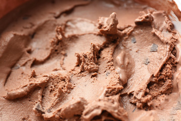 Delicious ice-cream, closeup