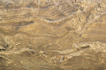 texture of red clay with traces 