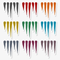 Icicles Icon - Illustration