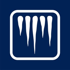 Icicles Icon - Illustration