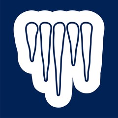 Icicles Icon - Illustration