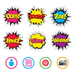 Accounting workflow icons. Human documents.