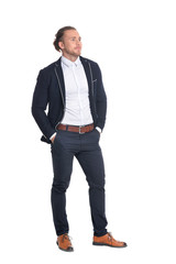 Fototapeta premium businessman on a white background