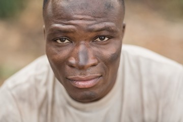Fit man in boot camp