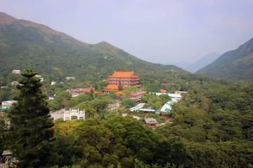 Fototapeta na wymiar Po Lin monastery, Hong-Kong