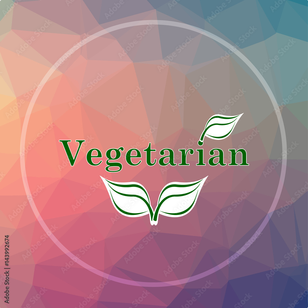 Poster vegetarian icon