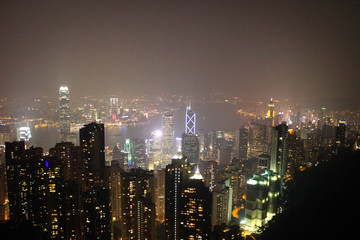 Hong-Kong night views from Peak