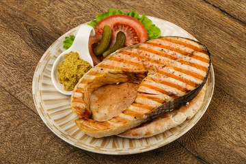 Grilled salmon