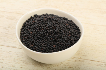 Fototapeta na wymiar Black lentils
