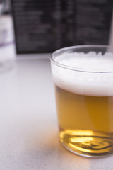 Glass foam beer