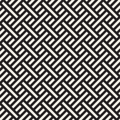 Abstract Geometric Pattern With Stripes Lattice. Seamless Vector Background