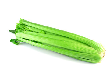 celery on white background