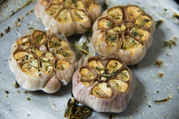  delicious garlic grilled food for background