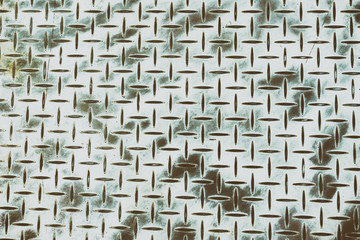 The dirty emboss metal plate for anti-slip reason background