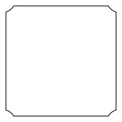 Vintage border of frame, vector illustration.