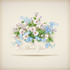 Floral Vector Card