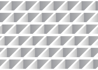Seamless Geometrical 3D Pattern in Monochrome Color