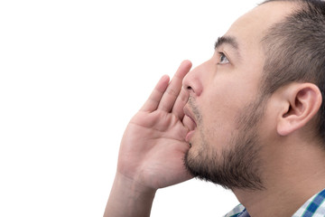 Obraz premium Man shout