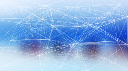 Abstract scientific blurred background with grid structure