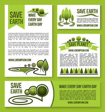Save Earth and Planet vector nature ecology design
