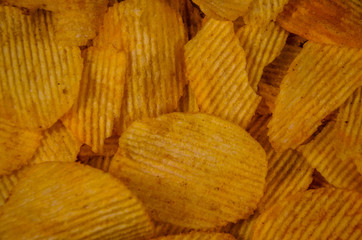 Background of the potato chips