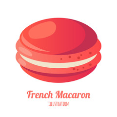 vector illustration of realistic isolated macaroon