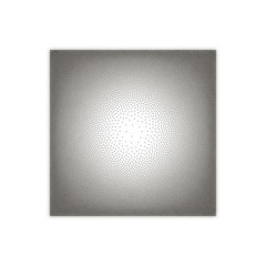 square of points with shadow. abstract cube. white background. vector illustration.