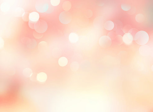 Soft Pink Yellow Pale Spring Blurred Abstract Background.