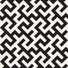 Maze Tangled Lines Contemporary Graphic. Abstract Geometric Background Design. Vector Seamless Pattern.