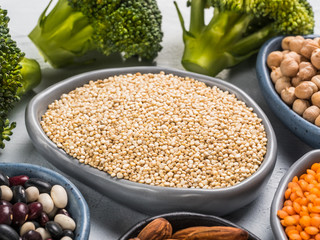 Quinoa and other vagan protein sources