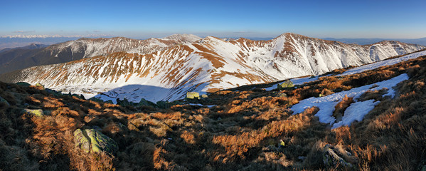 Panorama of mountain in Slovakia, Low Tatras