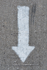 arrow on the road